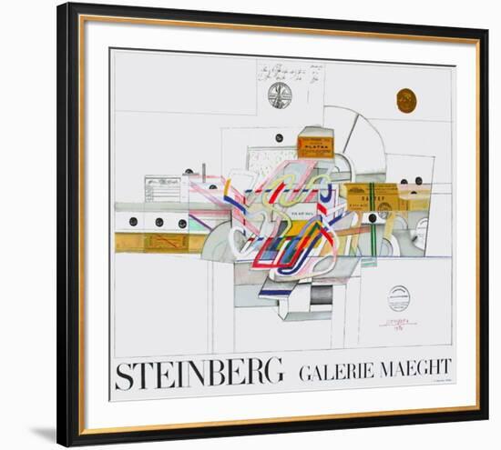 Expo Galerie Maeght 70-Saul Steinberg-Framed Collectable Print