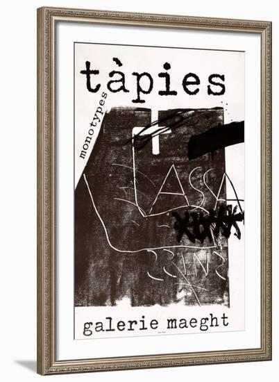 Expo Galerie Maeght 74-Antoni Tapies-Framed Collectable Print