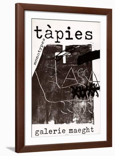 Expo Galerie Maeght 74-Antoni Tapies-Framed Collectable Print