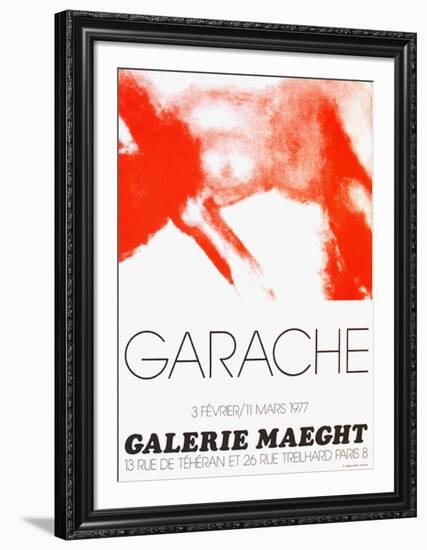 Expo Galerie Maeght 77-Claude Garache-Framed Collectable Print