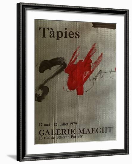 Expo Galerie Maeght 79-Antoni Tapies-Framed Collectable Print