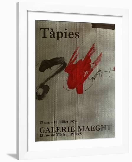 Expo Galerie Maeght 79-Antoni Tapies-Framed Collectable Print