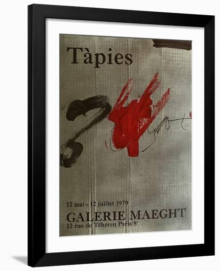 Expo Galerie Maeght 79-Antoni Tapies-Framed Collectable Print