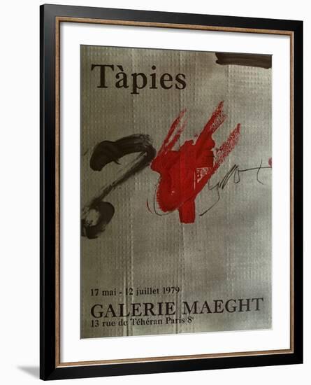 Expo Galerie Maeght 79-Antoni Tapies-Framed Collectable Print