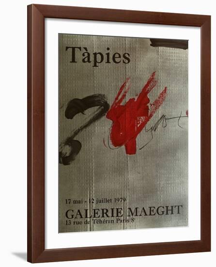 Expo Galerie Maeght 79-Antoni Tapies-Framed Collectable Print