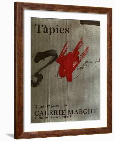 Expo Galerie Maeght 79-Antoni Tapies-Framed Collectable Print