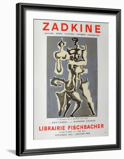 Expo Librairie Fischbacher-Ossip Zadkine-Framed Collectable Print