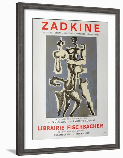 Expo Librairie Fischbacher-Ossip Zadkine-Framed Collectable Print