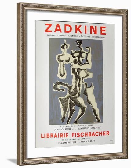 Expo Librairie Fischbacher-Ossip Zadkine-Framed Collectable Print
