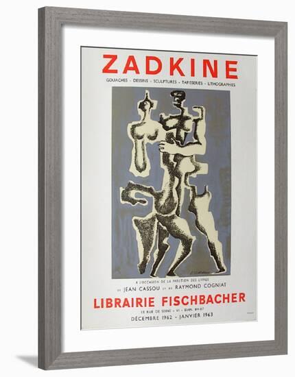 Expo Librairie Fischbacher-Ossip Zadkine-Framed Collectable Print