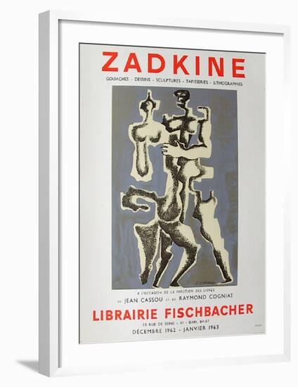 Expo Librairie Fischbacher-Ossip Zadkine-Framed Collectable Print