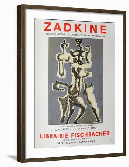 Expo Librairie Fischbacher-Ossip Zadkine-Framed Collectable Print