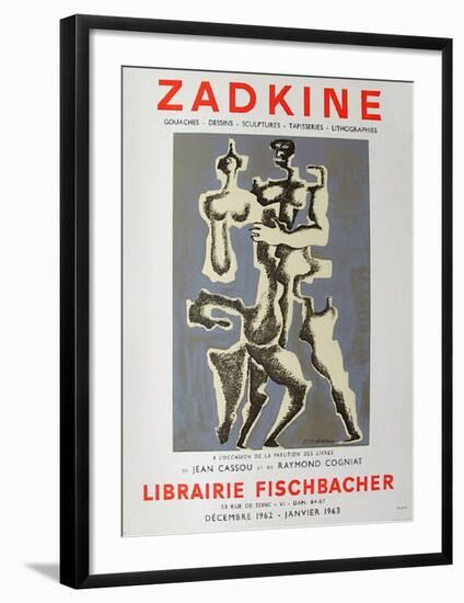 Expo Librairie Fischbacher-Ossip Zadkine-Framed Collectable Print