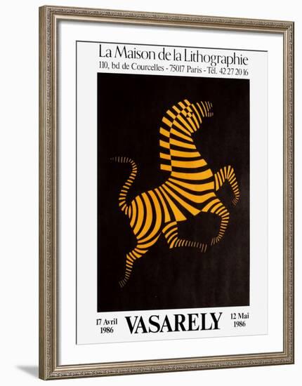 Expo Maison de la Lithographie-Victor Vasarely-Framed Premium Edition