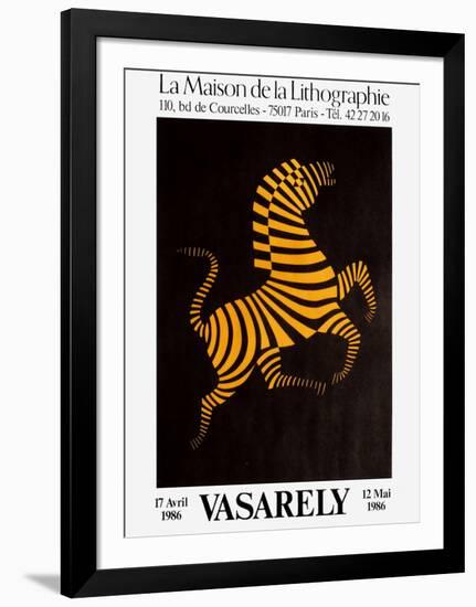 Expo Maison de la Lithographie-Victor Vasarely-Framed Premium Edition