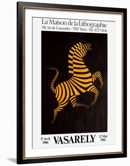 Expo Maison de la Lithographie-Victor Vasarely-Framed Premium Edition