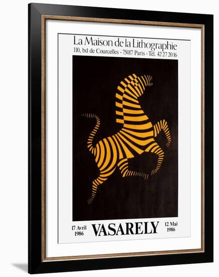 Expo Maison de la Lithographie-Victor Vasarely-Framed Premium Edition