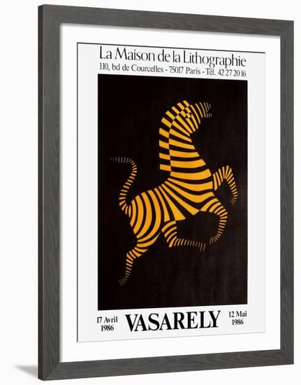 Expo Maison de la Lithographie-Victor Vasarely-Framed Premium Edition