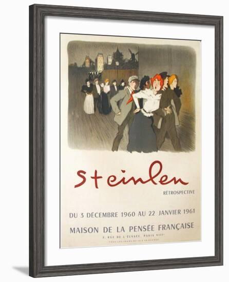 Expo Maison de la Pensée Française-Théophile Alexandre Steinlen-Framed Collectable Print