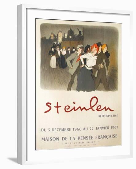 Expo Maison de la Pensée Française-Théophile Alexandre Steinlen-Framed Collectable Print