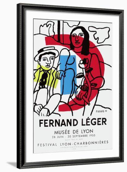 Expo Musée De Lyon-Fernand Leger-Framed Premium Edition