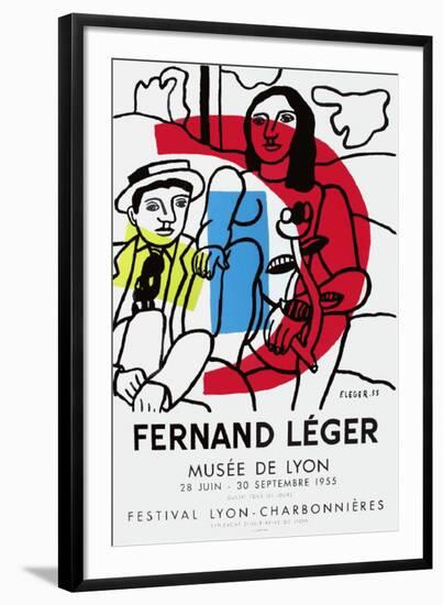 Expo Musée De Lyon-Fernand Leger-Framed Premium Edition