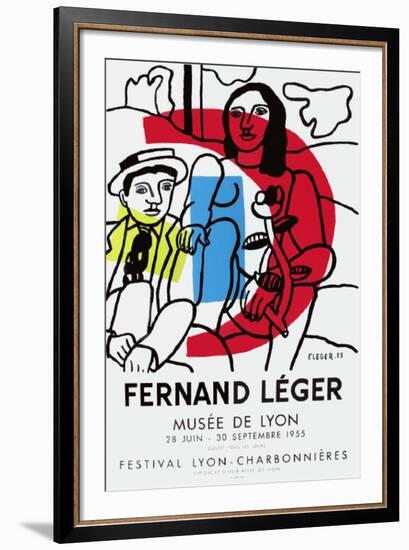 Expo Musée De Lyon-Fernand Leger-Framed Premium Edition