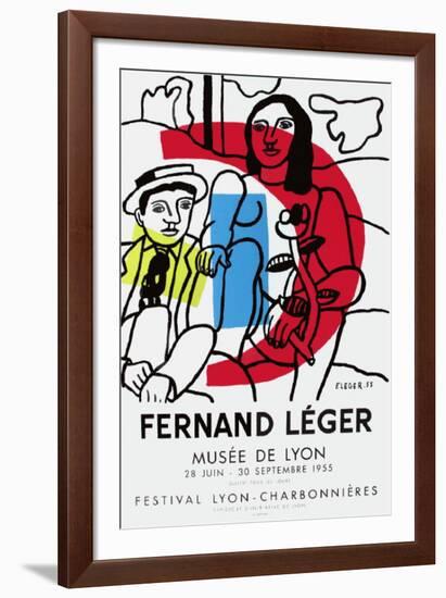 Expo Musée De Lyon-Fernand Leger-Framed Premium Edition