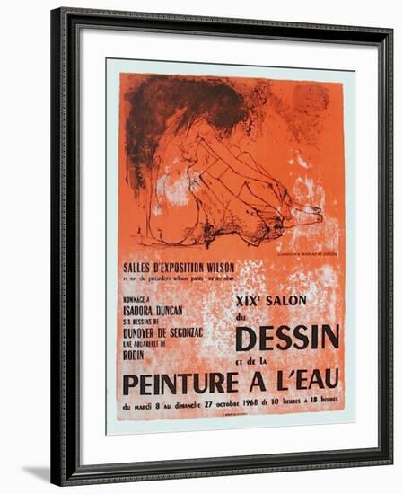 Expo Salon Du Dessin-Jean Jansem-Framed Collectable Print