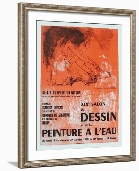 Expo Salon Du Dessin-Jean Jansem-Framed Collectable Print