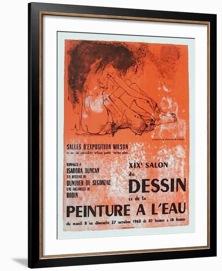 Expo Salon Du Dessin-Jean Jansem-Framed Collectable Print