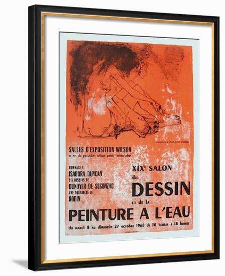 Expo Salon Du Dessin-Jean Jansem-Framed Collectable Print