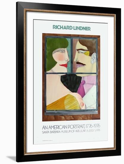 Expo Santa Barbara Museum-Richard Lindner-Framed Premium Edition