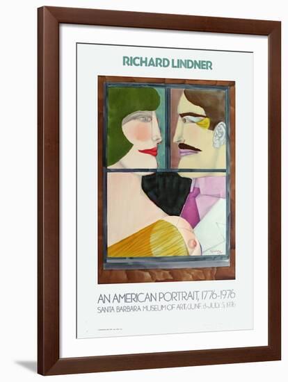 Expo Santa Barbara Museum-Richard Lindner-Framed Premium Edition
