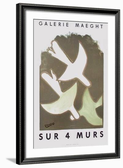 Expo Sur 4 Murs-Georges Braque-Framed Premium Edition