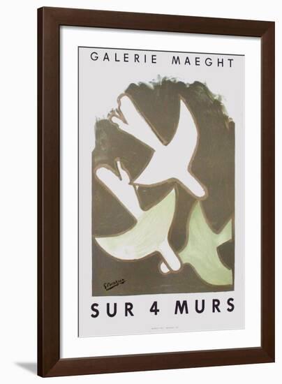 Expo Sur 4 Murs-Georges Braque-Framed Premium Edition