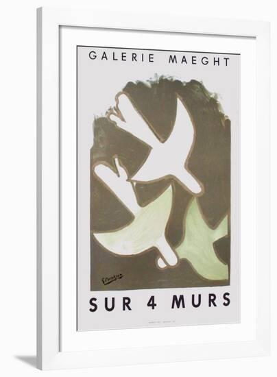 Expo Sur 4 Murs-Georges Braque-Framed Premium Edition