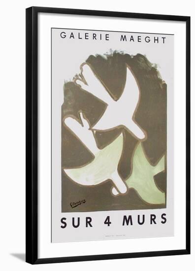 Expo Sur 4 Murs-Georges Braque-Framed Premium Edition