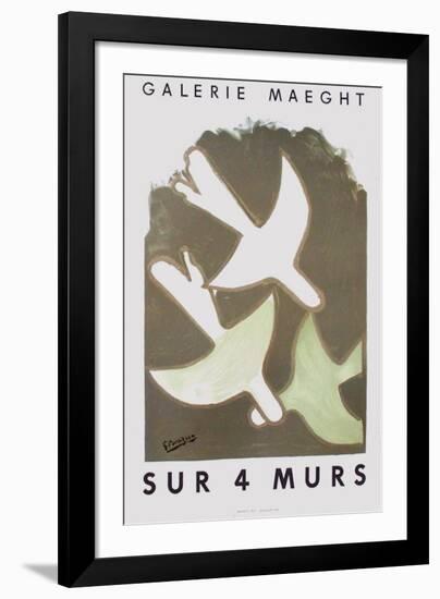 Expo Sur 4 Murs-Georges Braque-Framed Premium Edition