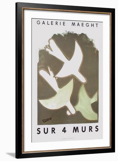 Expo Sur 4 Murs-Georges Braque-Framed Premium Edition