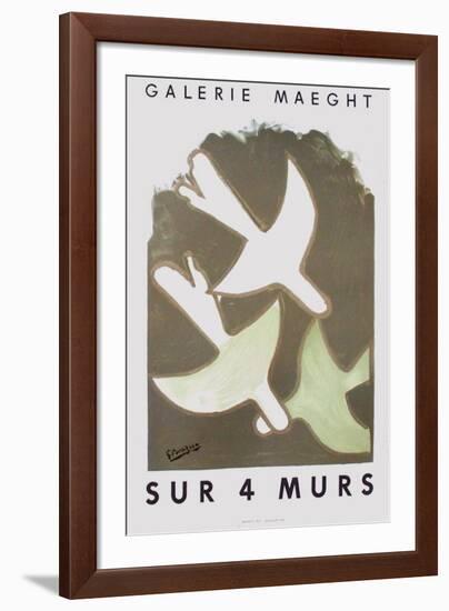 Expo Sur 4 Murs-Georges Braque-Framed Premium Edition