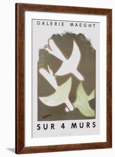 Expo Sur 4 Murs-Georges Braque-Framed Premium Edition