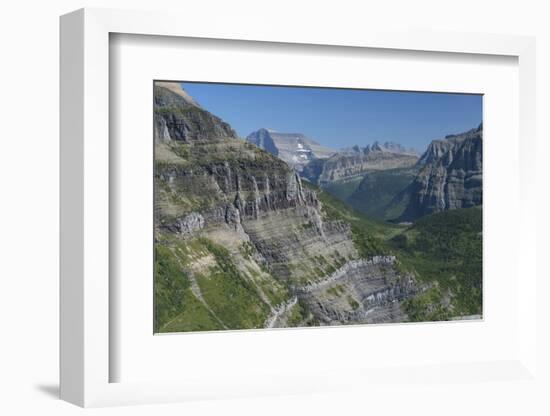 Exposed section of trail between Brown Pass and Hole in the Wall on Boulder Pass Trail, Glacier NP-Alan Majchrowicz-Framed Photographic Print