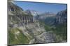 Exposed section of trail between Brown Pass and Hole in the Wall on Boulder Pass Trail, Glacier NP-Alan Majchrowicz-Mounted Photographic Print