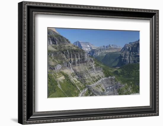 Exposed section of trail between Brown Pass and Hole in the Wall on Boulder Pass Trail, Glacier NP-Alan Majchrowicz-Framed Photographic Print