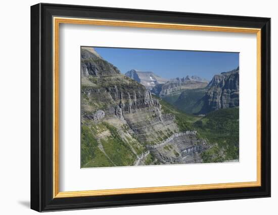 Exposed section of trail between Brown Pass and Hole in the Wall on Boulder Pass Trail, Glacier NP-Alan Majchrowicz-Framed Photographic Print