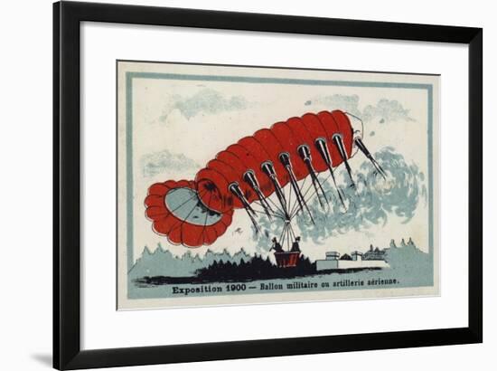 Exposition 1900 - Military Balloon or Aerial Artillery-null-Framed Giclee Print