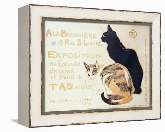 Exposition a La Bodiniere..., Poster Advertising an Exhibition of New Work, 1894-Théophile Alexandre Steinlen-Framed Premier Image Canvas
