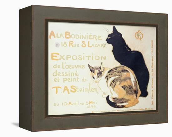 Exposition a La Bodiniere..., Poster Advertising an Exhibition of New Work, 1894-Théophile Alexandre Steinlen-Framed Premier Image Canvas