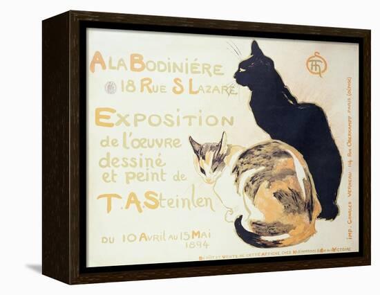 Exposition a La Bodiniere..., Poster Advertising an Exhibition of New Work, 1894-Théophile Alexandre Steinlen-Framed Premier Image Canvas